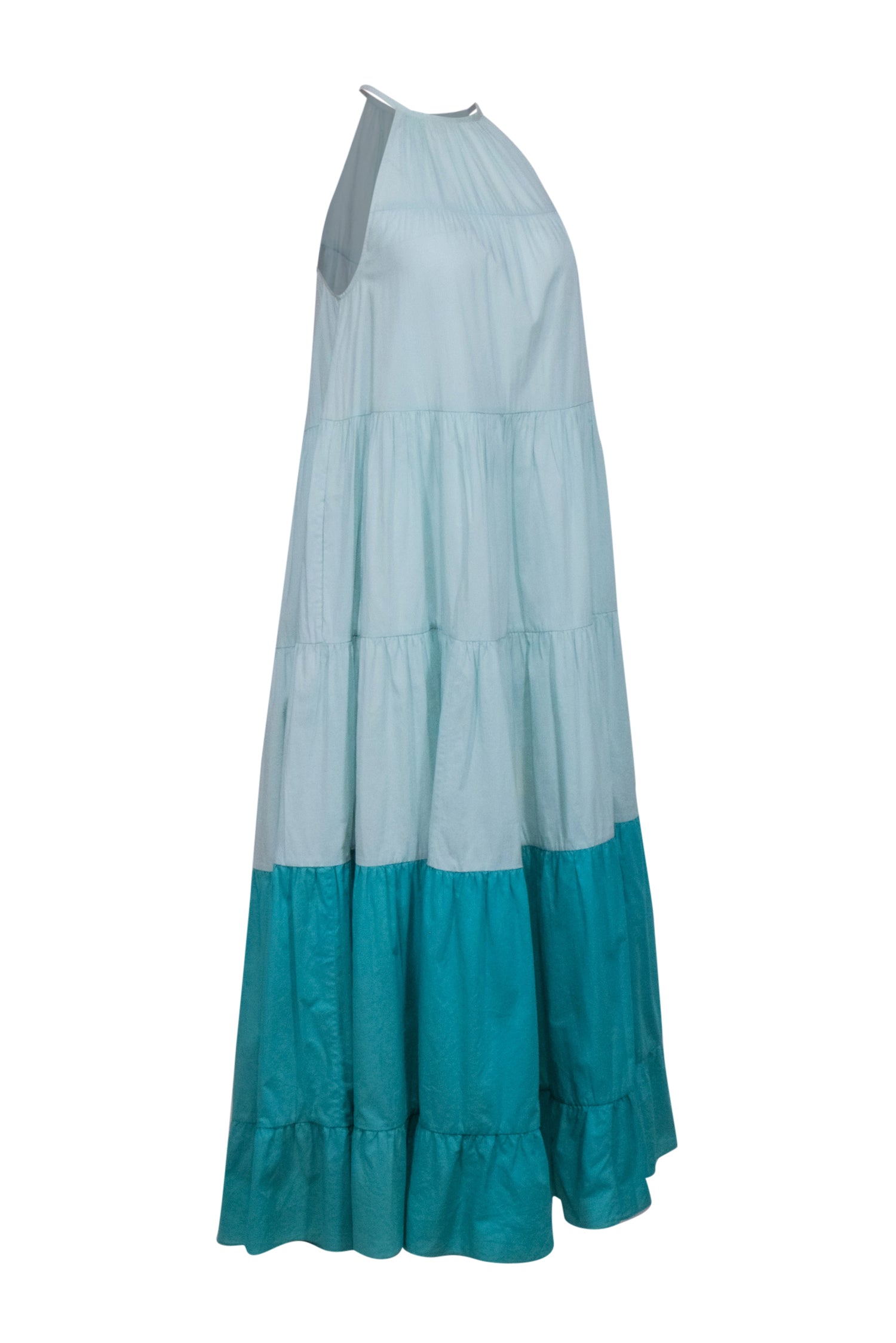Rhode Mint & Teal Color Block Sleeveless Maxi Dress - Size XS