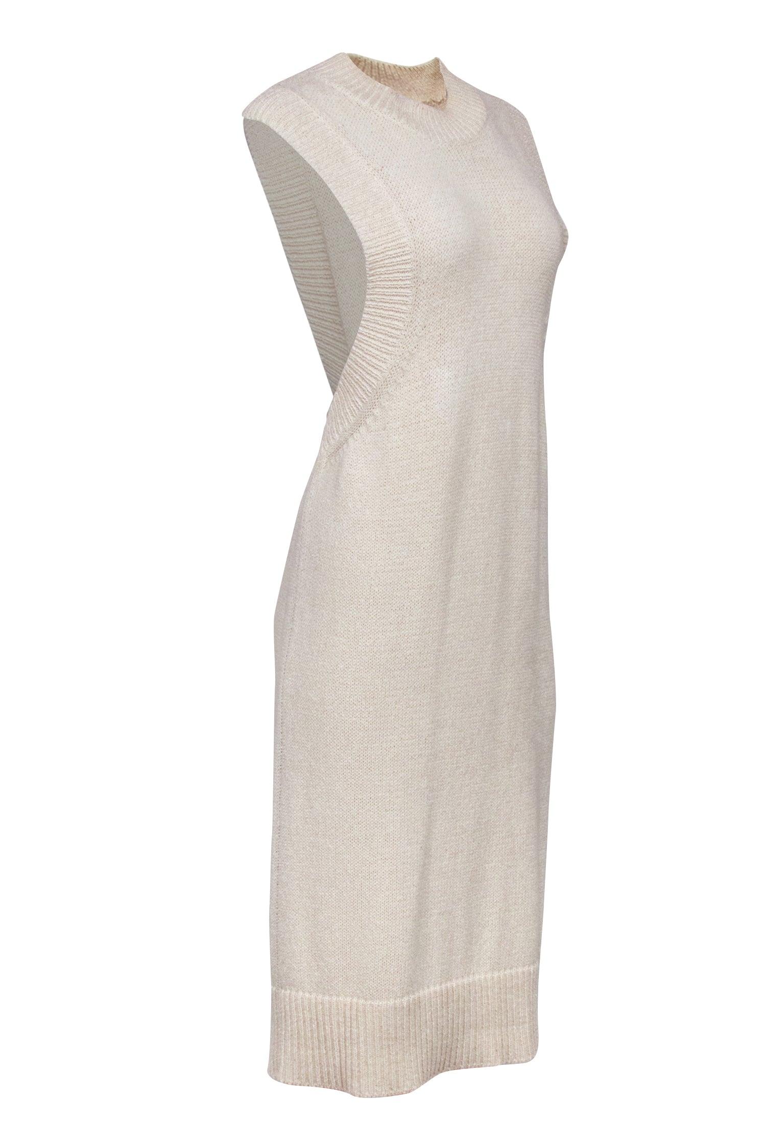 Rodebjer Cream Sleeveless Knit Dress - Size XS